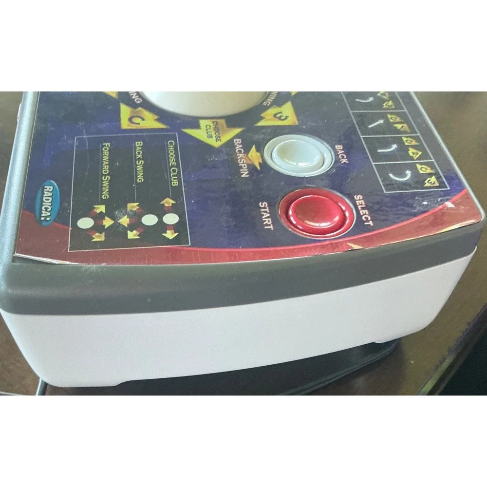 Radica Y2K Golden Tee Home Edition Plug and Play TV Game‎ Trackball Console 2005